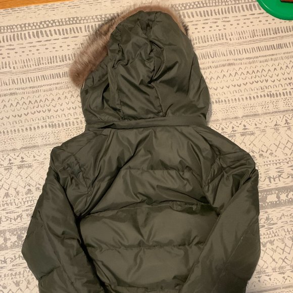 VINCE Fur-lined Bomber Puffer Jacket - Picture 4 of 5